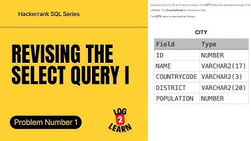 Revising the Select Query – SQL SELECT All Columns | HackerRank Day 1