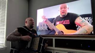 Video thumbnail of "Espera en Jehova (Paulino Bernal y Ricardo Mejia) Cover with accordion, guitar & vocals"