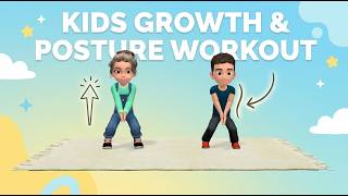 kids growth posture workout 20 min daily exercises