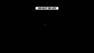 Luba night time lapse with lights on robot lawn mower #shorts