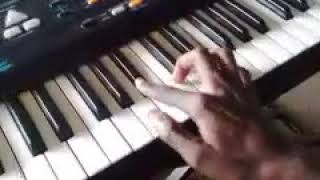 How to play Ghana Highlife guitar version on Keyboard-- Right Hand