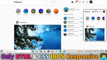 Instagram UI Clone || from scratch || Homepage using Html css || Insta Ui