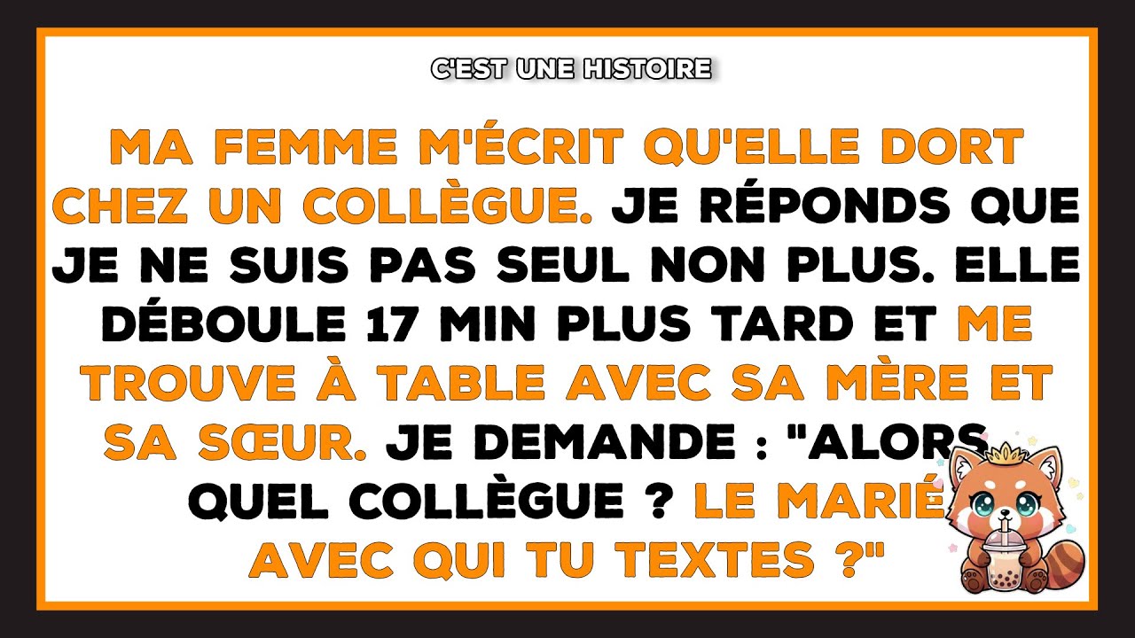 Elle m'a texté : 