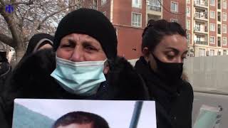 Siyasi Məhbus Ailələrinin Abş Səfirliyi Qarşısında Aksiyası