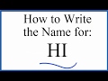 Naming Acids from Elements