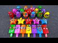 Numberblocks Super Satisfying Slime Mixing ASMR with Alphablocks Surprise Mini Eggs &amp; Glitter! 💫✨