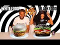 BLACK FOOD VS WHITE FOOD CHALLENGE