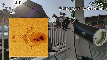 Sunspot AR4079 through 8" Dobsonian