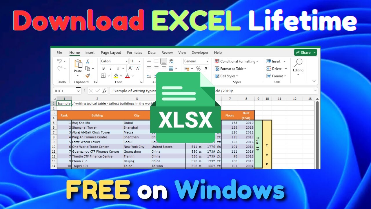 Installation Spreadsheet How to Download & Install Excel Spreadsheet on Windows Laptop / PC FOR ...