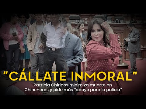 Patricia Chirinos minimiza muerte en Chincheros y pide más “apoyo para la policía”