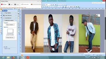 HOW TO MAKE MULTIPLE PHOTOS INTO SINGLE USING MICROSOFT  PUBLISHER