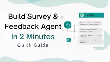 Feedback and Survey Agent - Step By Step Guide #agent #template
