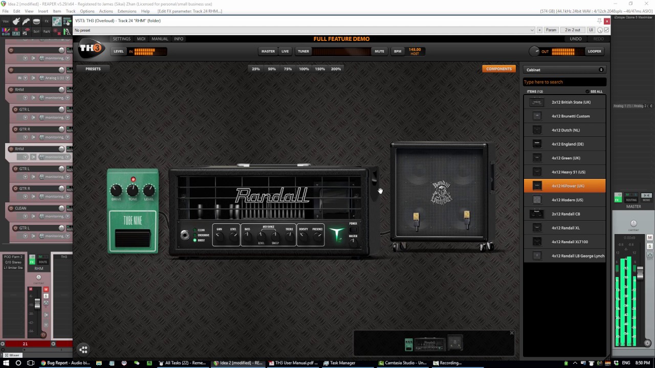 Most Realistic Amp Sim? Overloud TH3 Metal High Gain Test YouTube