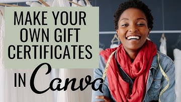 How to Make Your Own Gift Certificate | Canva Tutorial
