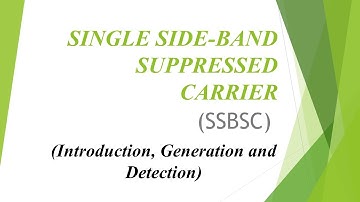 Single Side-Band Suppressed Carrier Modulation