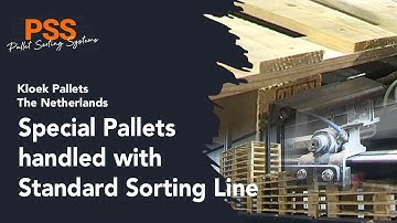Special Pallets handled with standard Sorting Line | PSS - Kloek Pallets The Netherlands