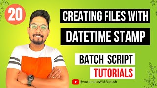 How to Create Filename with Date Time in Windows Batch Script screenshot 5