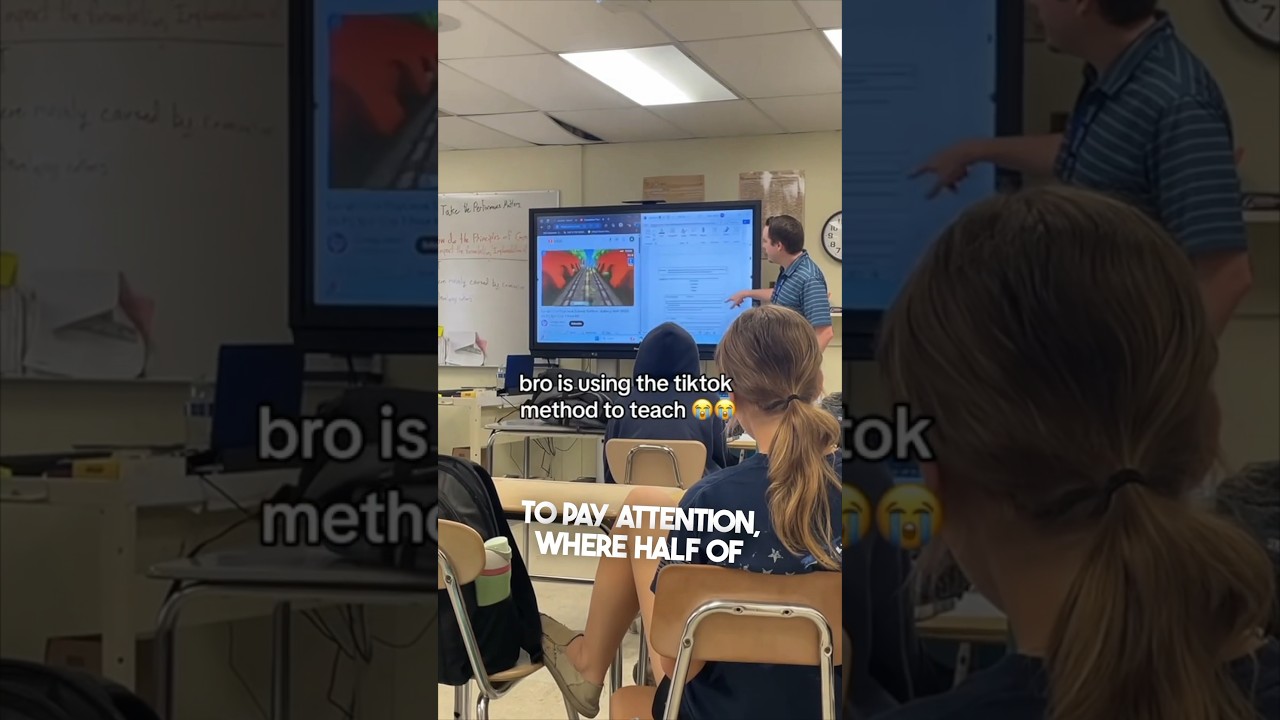 Этот учитель пытается сделать все, чтобы привлечь внимание своих учеников 😂