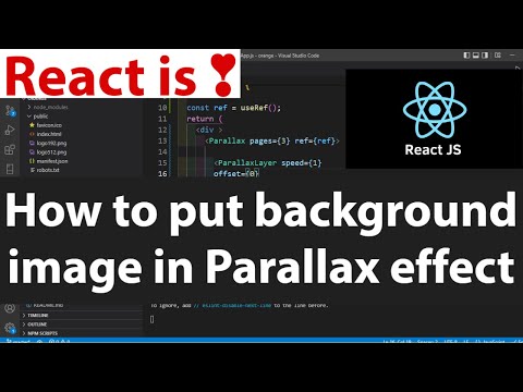 How to put background image in Parallax effect React