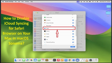 How to Disable iCloud Syncing for Safari Browser on Your Mac in macOS Sonoma?