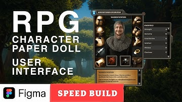 Figma Game UI Design - RPG Paperdoll Character Profile User Interface
