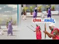 85 year old Shantabai Pawar Displays 'lathi kathi' skills | on Pune Roads