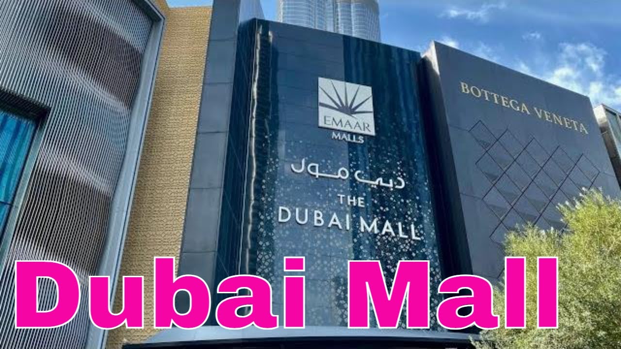 4K DUBAI MALL, FASHION AVENUE, MORNING WALK