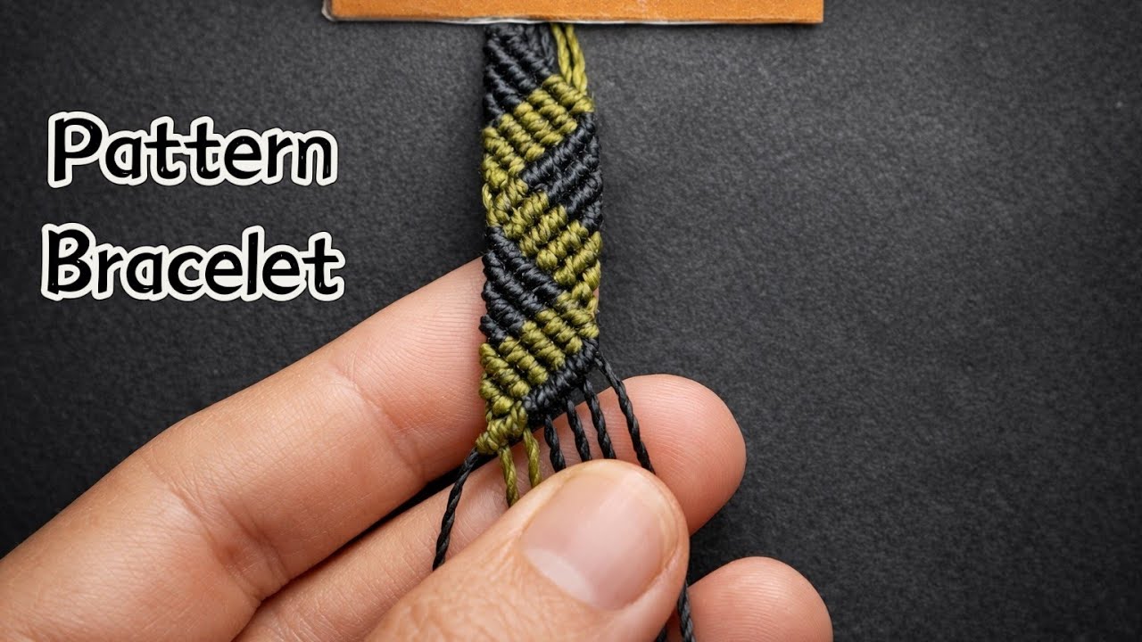 Padrão Para Pulseira Macrame - Tutorial Passo a Passo.