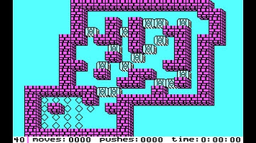 IBM PC - Sokoban Solution - Level 40