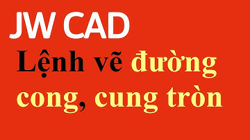 Lệnh vẽ đường cong, cung tròn trong JWcad #24