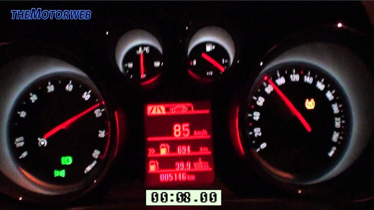 Opel Insignia 1.4 Turbo 140 CV - 0-120 km/h - YouTube