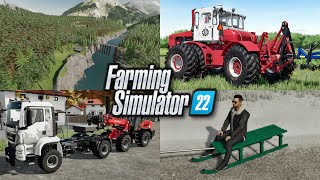 New Mods! Bear Rock Map, Sledge, Pancake Production, & More! (32 Mods) | Farming Simulator 22