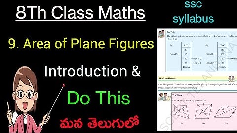8th Class Maths//Chapter-9//Area of Plane Figures// Do This Try this Part-4 //ssc syllabus In Telugu