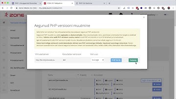 Vana veebirakendus testimine PHP 5.6 versooniga