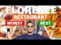 Eating in FLORENCE - Worst & Best Restaurant in Florence