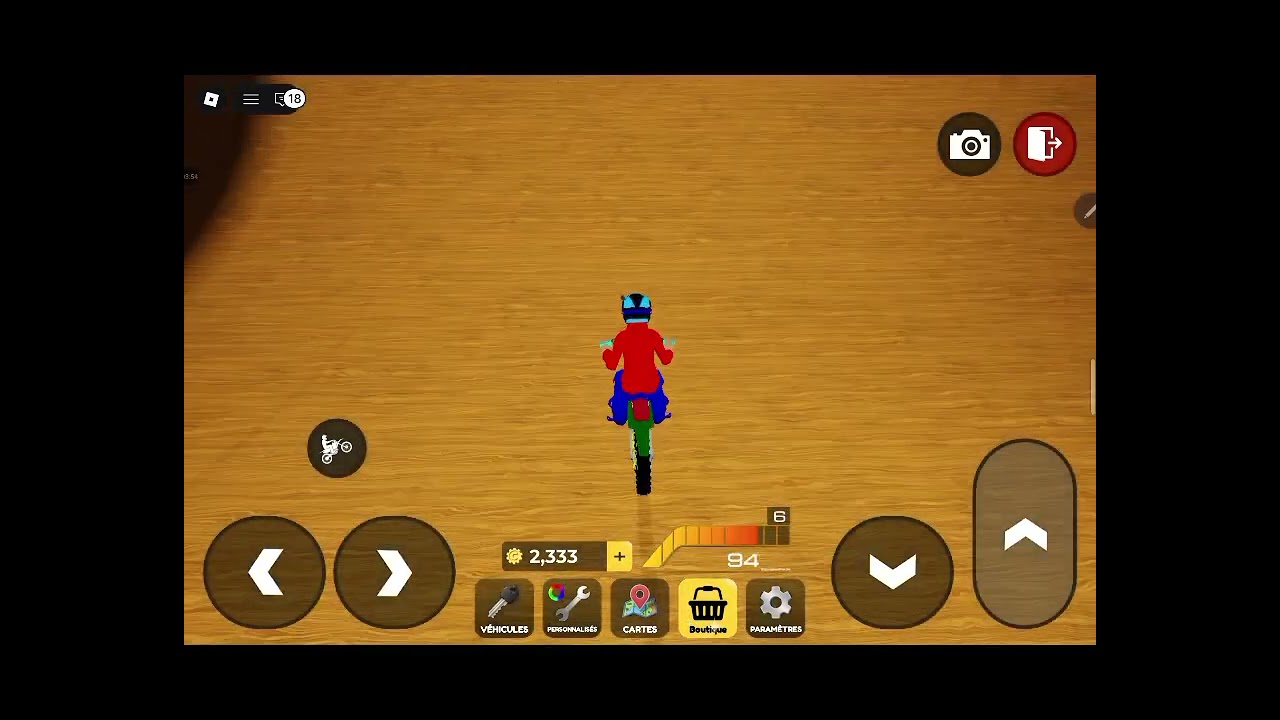 Vidéo sur un jeux de moto Roblox 