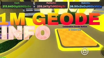 1M Event Geode All Rarities! (Button Simulator: E.D.