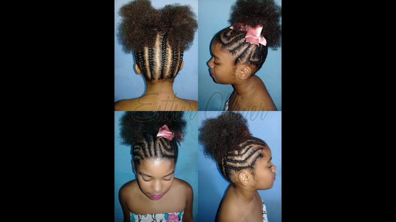 Trança Nagô/Penteado Infantil - Youtube