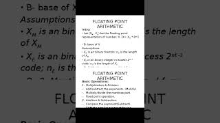 Floating-Point Arithmetic - IEEE 754 (1985) – Case Study #arithmetics  #computers #precision #round