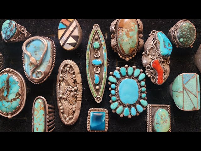 IMPORTANT UNBOXING of VINTAGE SILVER TURQUOISE & ARTIST MADE RINGS