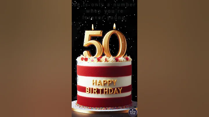 Happy 50th Birthday Wishes 💖 | Happy Birthday Song #whatsappstatus #50thbirthday #happybirthday