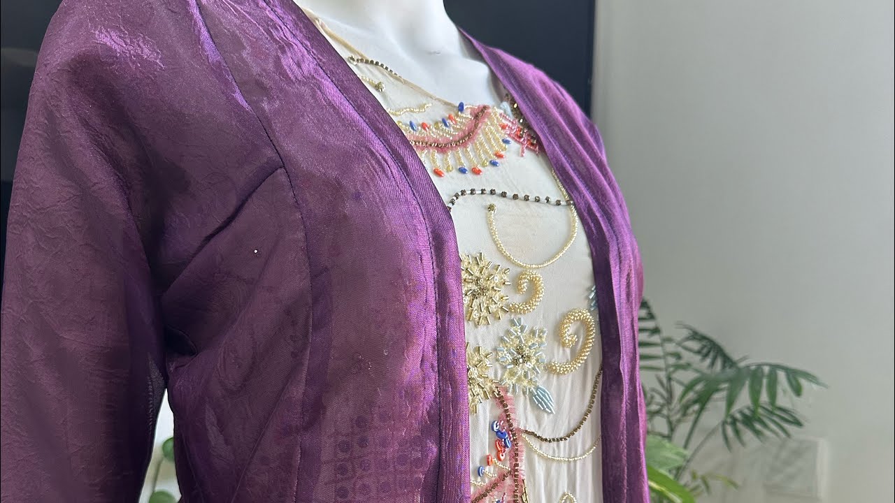 بڕینی کەوای حەوت پارچە بە ٢ مەتر و چارەگ قوماش .تفصیل زی کوردی.#explore #sewing #erbil