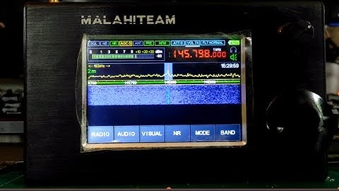 Прием космонавтов с МКС на  приемник Малахит-DSP 2 (Malahit-DSP2) на китайскую антенну рога (диполь)