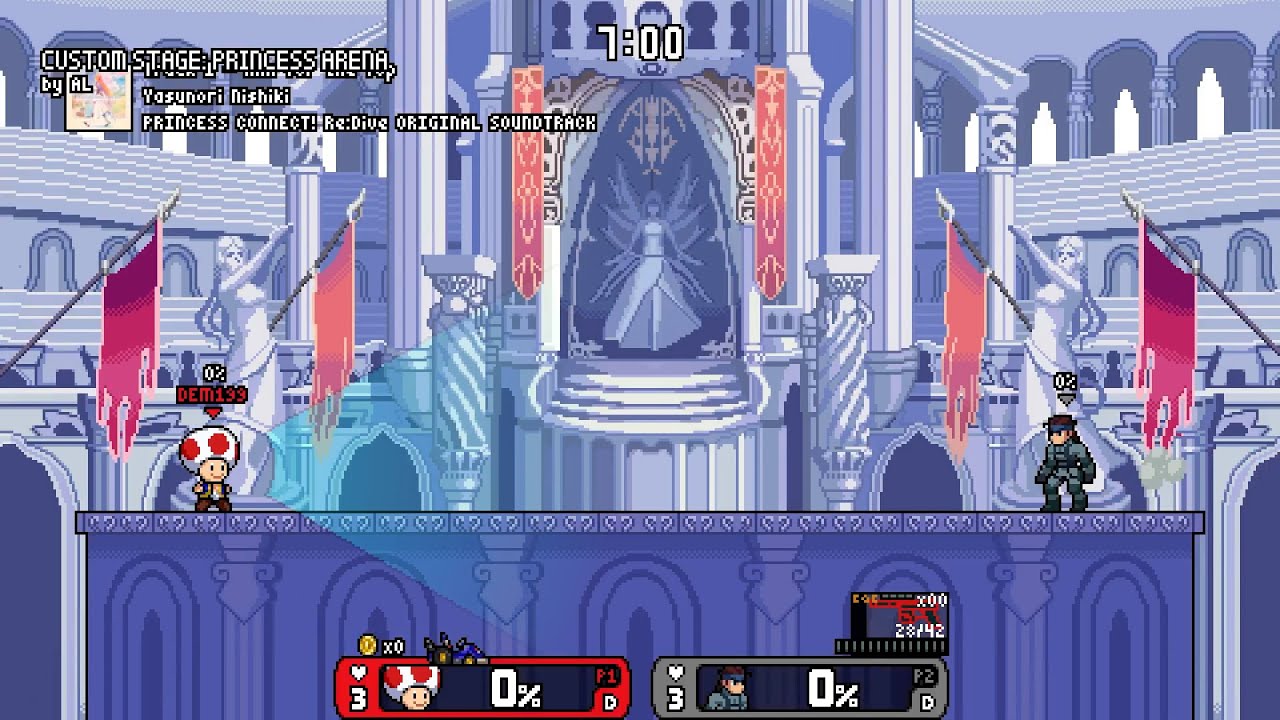 Rivals of Aether - Toad vs Solid Snake (Level 9 CPU)