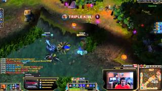 Crumbz Lee Sin 4 man Kick Triple Kill