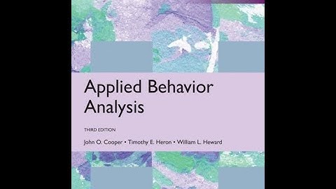 응용행동분석 3판 Chapter 8: Reversal and Multielement Designs