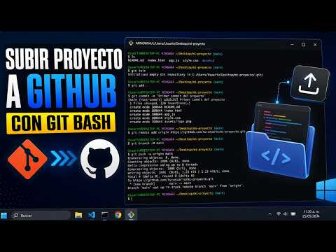 How to Upload a Project to GitHub with Git Bash 🚀 Publish your Repositories Easily and Quickly St...