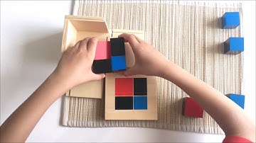 Binomial Cube as a Montessori Sensorial Tool