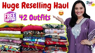 Huge Resale Haul♥️Meesho kurta Sets Haul❣️START Rs.450🤩Amazon kurti Haul♥️ Meesho Sale haul