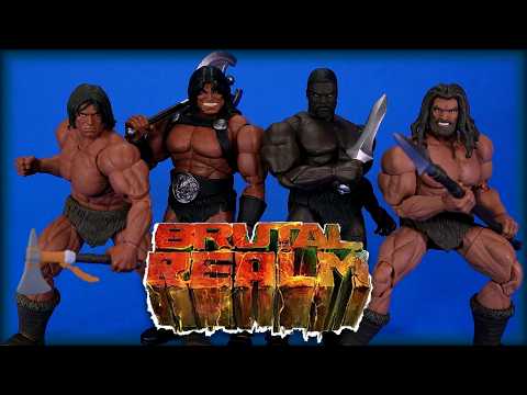 Brutal Realm Cromagnon Jagun Krieger Chetan Warriors Three Barbarian Action Figure Overview!